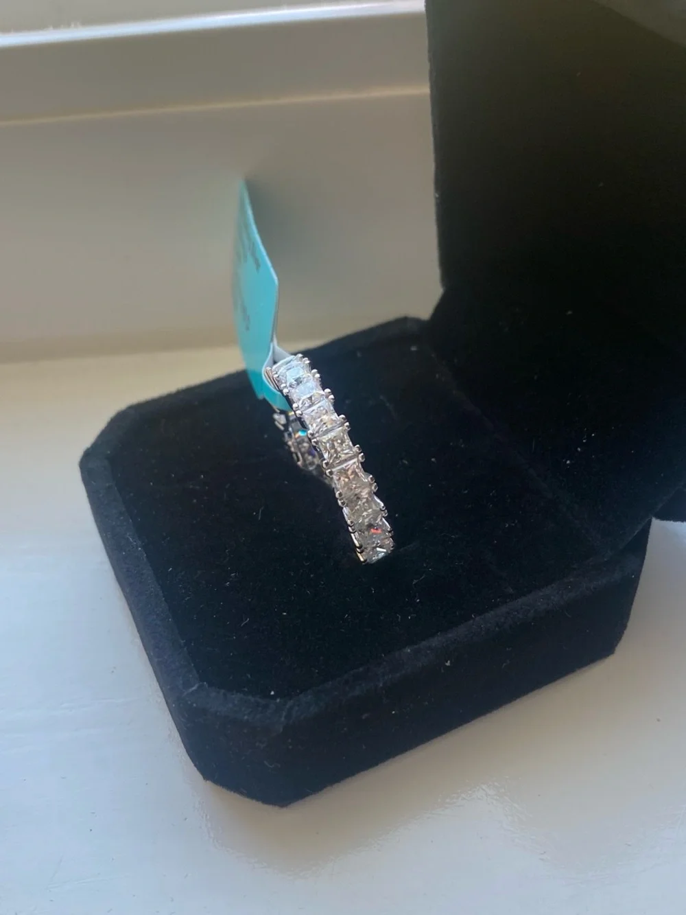 Princess Cut Eternity Band Size 8